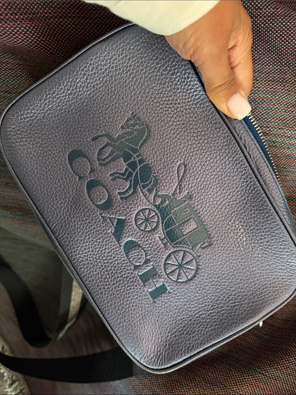 Coach Metallic blue Leather Crossbody Bag - Picture 6 of 10